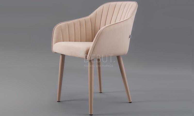 Дизайнерский стул с тканевой обивкой