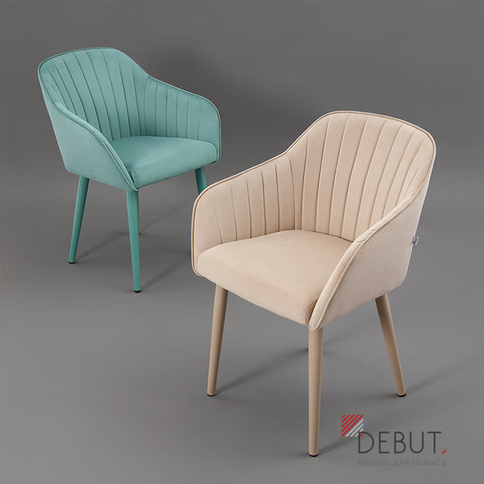 Мебельная ткань Velutto на стульях Шандон